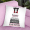 Tall Book Stack Blush Pink Black Bowoes Red Sole Throw Pillow By Amanda Greenwood