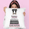 Tall Book Stack Blush Pink Black Bowoes Throw Pillow By Amanda Greenwood