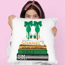 New Books Grey Emerald Green, Bowoes Throw Pillow By Amanda Greenwood