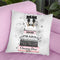 Tall Watercolor Books, Grey & Pink With Splashes Throw Pillow By Amanda Greenwood