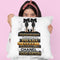 Gold & Black Book Stack With Black Heel, Inky Throw Pillow By Amanda Greenwood