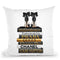 Gold & Black Book Stack With Black Heel Throw Pillow By Amanda Greenwood