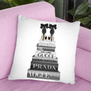 Tall Grey Books, With BowoesÊ Throw Pillow By Amanda Greenwood