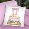 Gold Bookstack With Pink & BowoesÊ Throw Pillow By Amanda Greenwood
