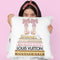 Gold Bookstack With Pink & BowoesÊ Throw Pillow By Amanda Greenwood