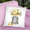 Candle With Yellow Plumerias Throw Pillow By Amanda Greenwood