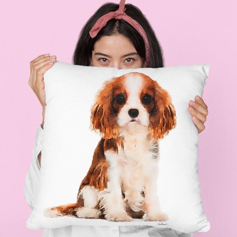 King Charles SpanielÊ Throw Pillow By Amanda Greenwood