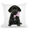 Black Labrador Throw Pillow By Amanda Greenwood