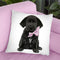 Black Labrador Throw Pillow By Amanda Greenwood