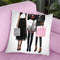 Three Best Friends African American, Black And Blush Throw Pillow By Amanda Greenwood