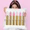 Lipstick In Gold And Soft Pinks Throw Pillow By Amanda Greenwood