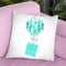 Balloons And Gift Bags, TealÊ Throw Pillow By Amanda Greenwood