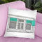 Shop Front Teal Throw Pillow By Amanda Greenwood