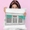 Shop Front Teal Throw Pillow By Amanda Greenwood