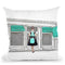 Shop Front Teal, Withopping Audrey Throw Pillow By Amanda Greenwood