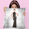 Audrey Black Evening Gown, Grunge Background Throw Pillow By Amanda Greenwood