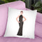 Audrey Black Evening Gown Throw Pillow By Amanda Greenwood