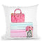 Pink Bag On Shoes Box Throw Pillow By Amanda Greenwood