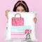 Pink Bag On Shoes Box Throw Pillow By Amanda Greenwood
