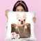 Brown Shoulder Bag With Cream Frenchie Throw Pillow By Amanda Greenwood