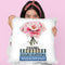 Short Book Stack With Stripe, Peony In Round Vase Throw Pillow By Amanda Greenwood