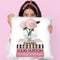Short Pink Book Stack With Stripe, Roses In Round Vase Throw Pillow By Amanda Greenwood