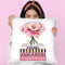 Short Pink Book Stack With Stripe, Peony In Round Vase Throw Pillow By Amanda Greenwood
