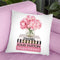 Short Pink Book Stack With Stripe, Peony In Vase Throw Pillow By Amanda Greenwood