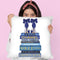 Tall Blue Books, Blue Shoes Throw Pillow By Amanda Greenwood