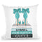 Medium Books Teal Tone, Teal Shoes Throw Pillow By Amanda Greenwood