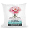 Medium Books Teal Tone, Peony In Round Vase Throw Pillow By Amanda Greenwood