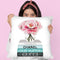 Medium Books Teal Tone, Peony In Round Vase Throw Pillow By Amanda Greenwood