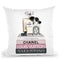 Medium Books Pink Tone, Make Up Station Throw Pillow By Amanda Greenwood
