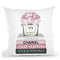Medium Books Pink Tone, Soft Roses Throw Pillow By Amanda Greenwood