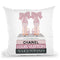 Medium Books Pink Tone, Pink Shoes Throw Pillow By Amanda Greenwood