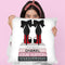 Medium Books Pink Tone, Black Shoes Red Sole Throw Pillow By Amanda Greenwood
