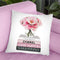 Medium Books Pink Tone, Peony In Round Vase Throw Pillow By Amanda Greenwood
