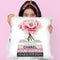 Medium Books Pink Tone, Peony In Round Vase Throw Pillow By Amanda Greenwood