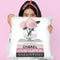 Medium Books Pink Tone, Rose In Round Vase Throw Pillow By Amanda Greenwood