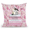 Blush Fashion Books On Pink Flower Wall Throw Pillow By Amanda Greenwood