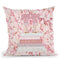 Blush Fashion Books On Peach Flower Wall Throw Pillow By Amanda Greenwood