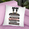 Rose Gold & Black Book Stack With Black Heel Throw Pillow By Amanda Greenwood