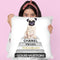Grey Fashion Books With Cream Pug Throw Pillow By Amanda Greenwood