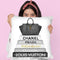 Grey Fashion Books With Black Bag Throw Pillow By Amanda Greenwood