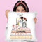 Blush & Gold Books, Make Up Set And Roses Throw Pillow By Amanda Greenwood