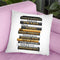Tall Fashion Books Black And Gold Throw Pillow By Amanda Greenwood
