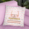 Books Medium Blush With Quilted Bag. Pink Stripes Black Dots Throw Pillow By Amanda Greenwood