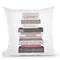 Tall Grey & Pink Fashion Books Throw Pillow By Amanda Greenwood