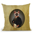 Nelson Portrait Brindle Frenchie Throw Pillow By Amanda Greenwood