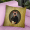 Nelson Portrait Brindle Frenchie Throw Pillow By Amanda Greenwood